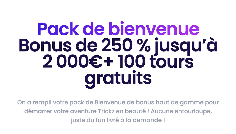 trickz casino bonus